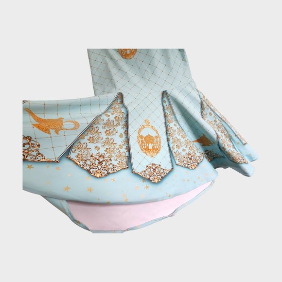 NWOT Handmade Princess Jasmine Fit and Flare Skater Dress size XL - Picture 7 of 8